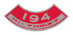 Photo represents subcategory: 1970 Eldorado Engine Compartment Decals